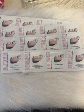 Beautycounter Pink & White Countertime Sample Sheets